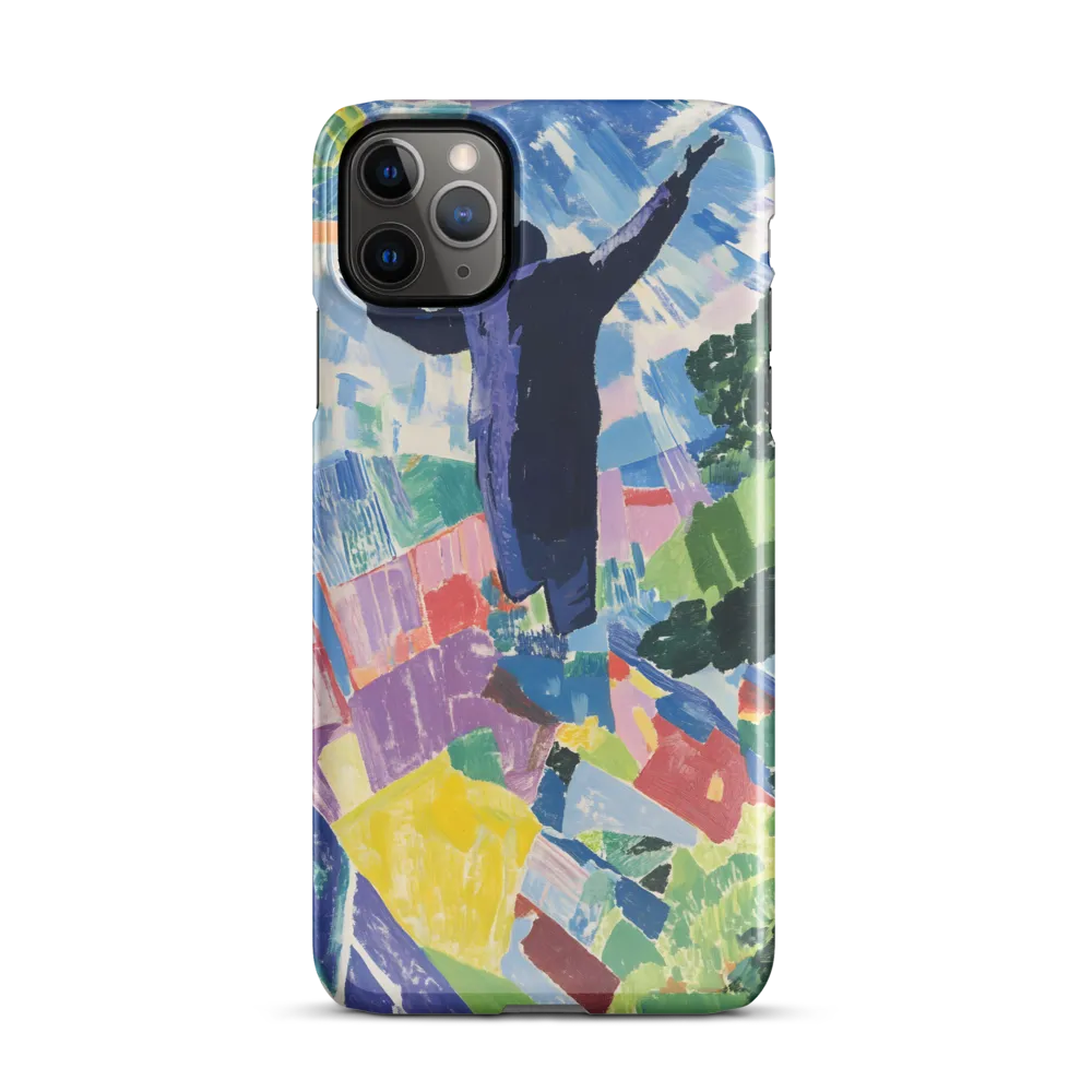 Elysium: A Soaring Figure Amidst Colorful Landscapes | Phone Case |  11 Pro Max | Snap Case | Glossy