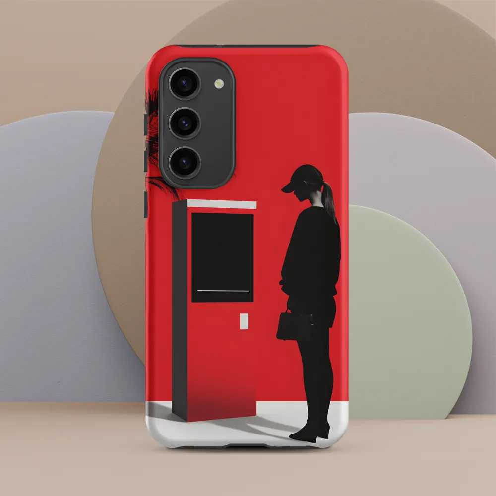 Contemplation in Red | Phone Case |  S23 Plus | Tough Case | Matte