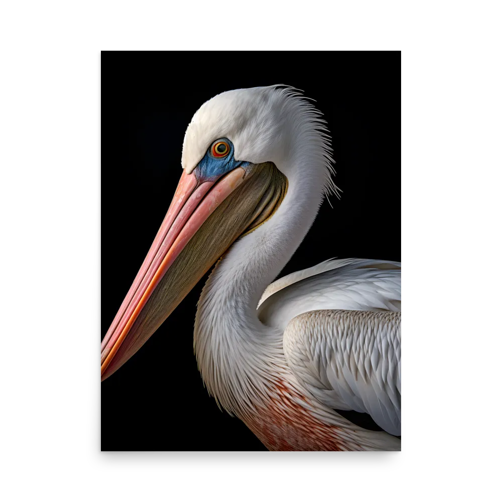 Elegance in White: The Pelican | Poster | 18″×24″