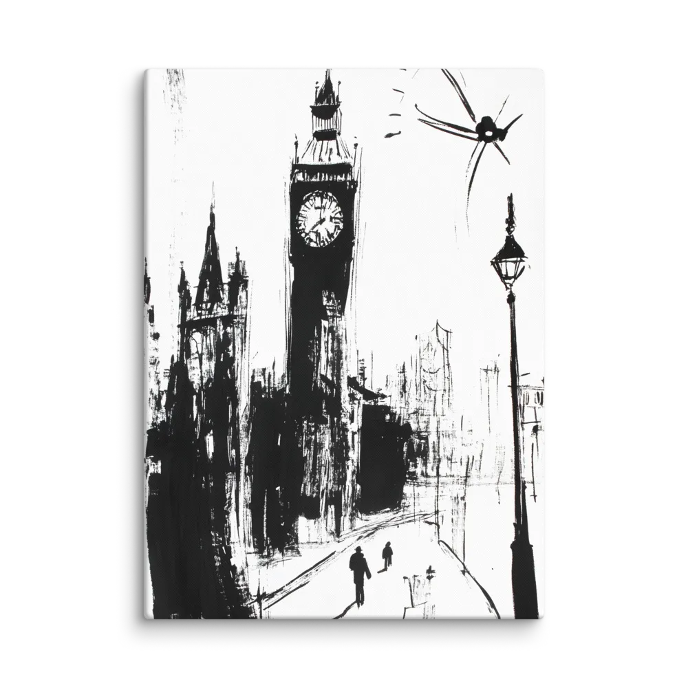 Clock Tower in Motion | Canvas | 40″×55″