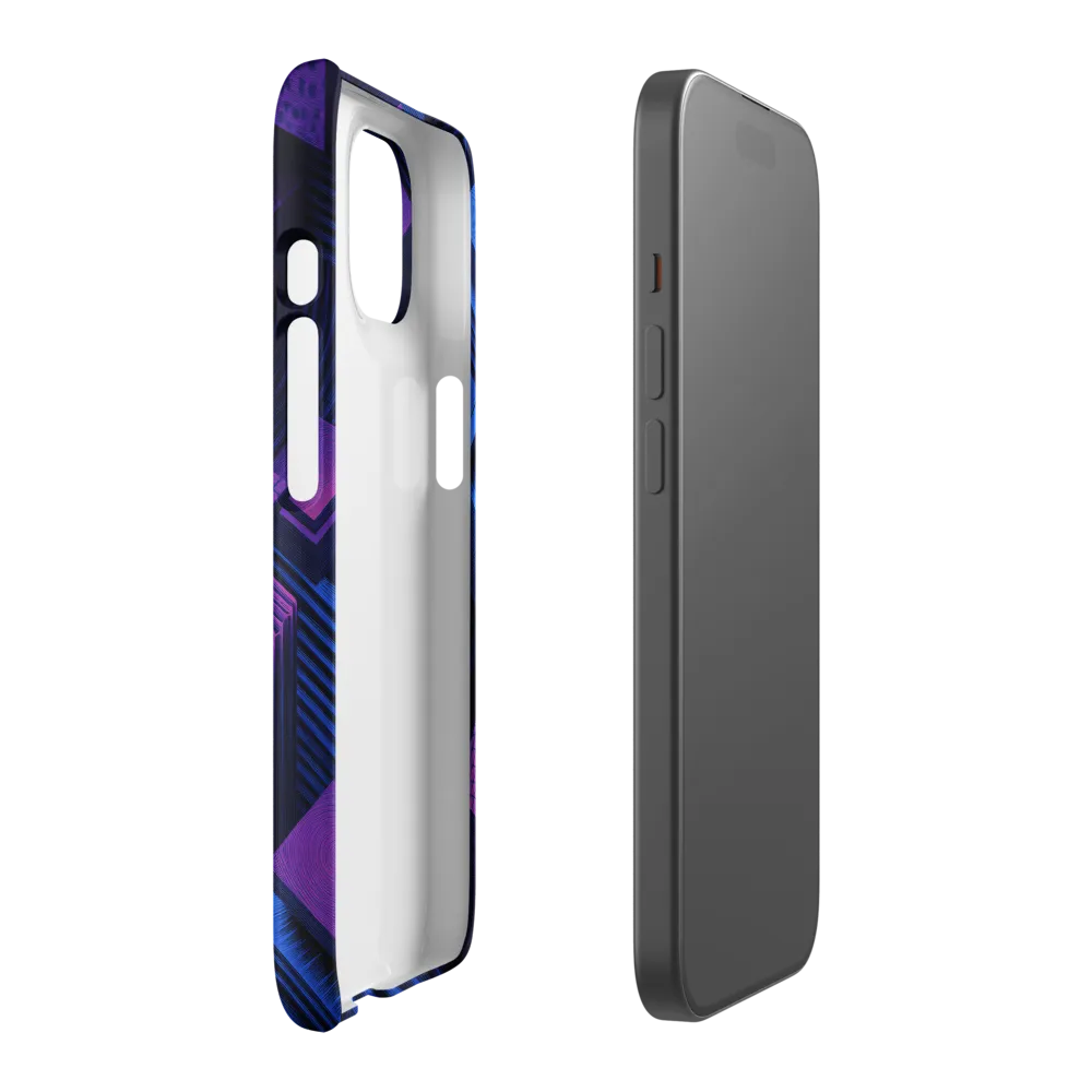 Geometric Dreams in Blue and Purple