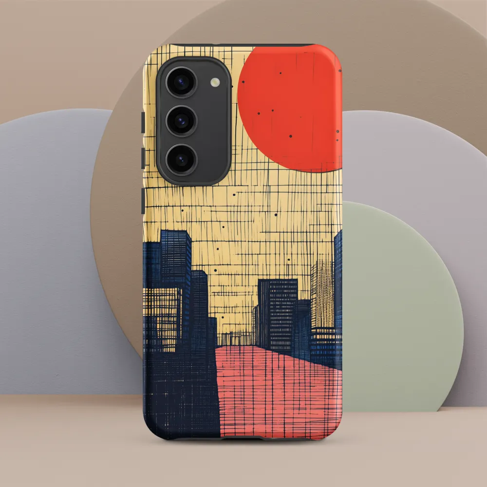 Urban Echoes: A Minimalist Cityscape