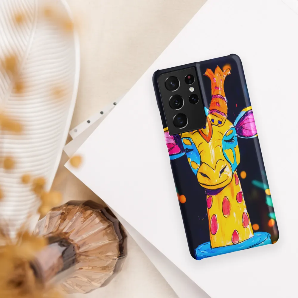 Whimsical Giraffe in Vibrant Colors | Phone Case |  S21 Ultra | Snap Case | Matte
