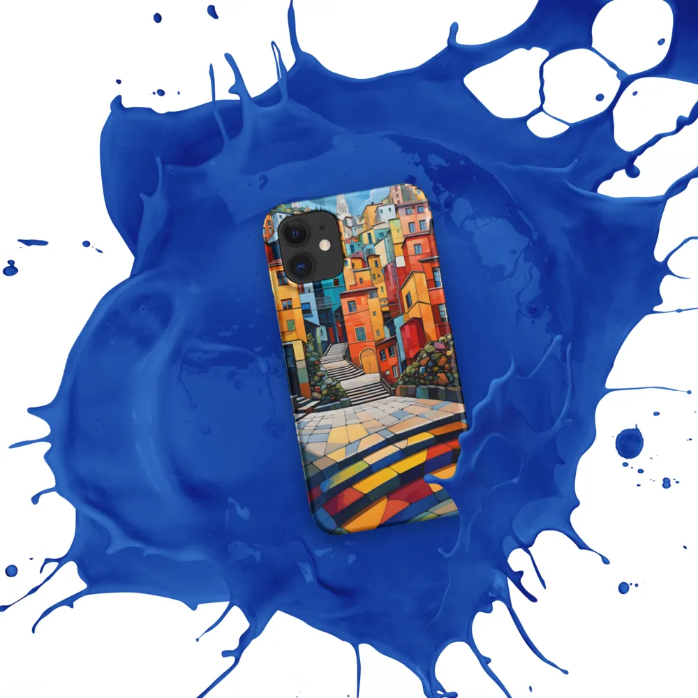 Vibrant Village: A Cubist Journey