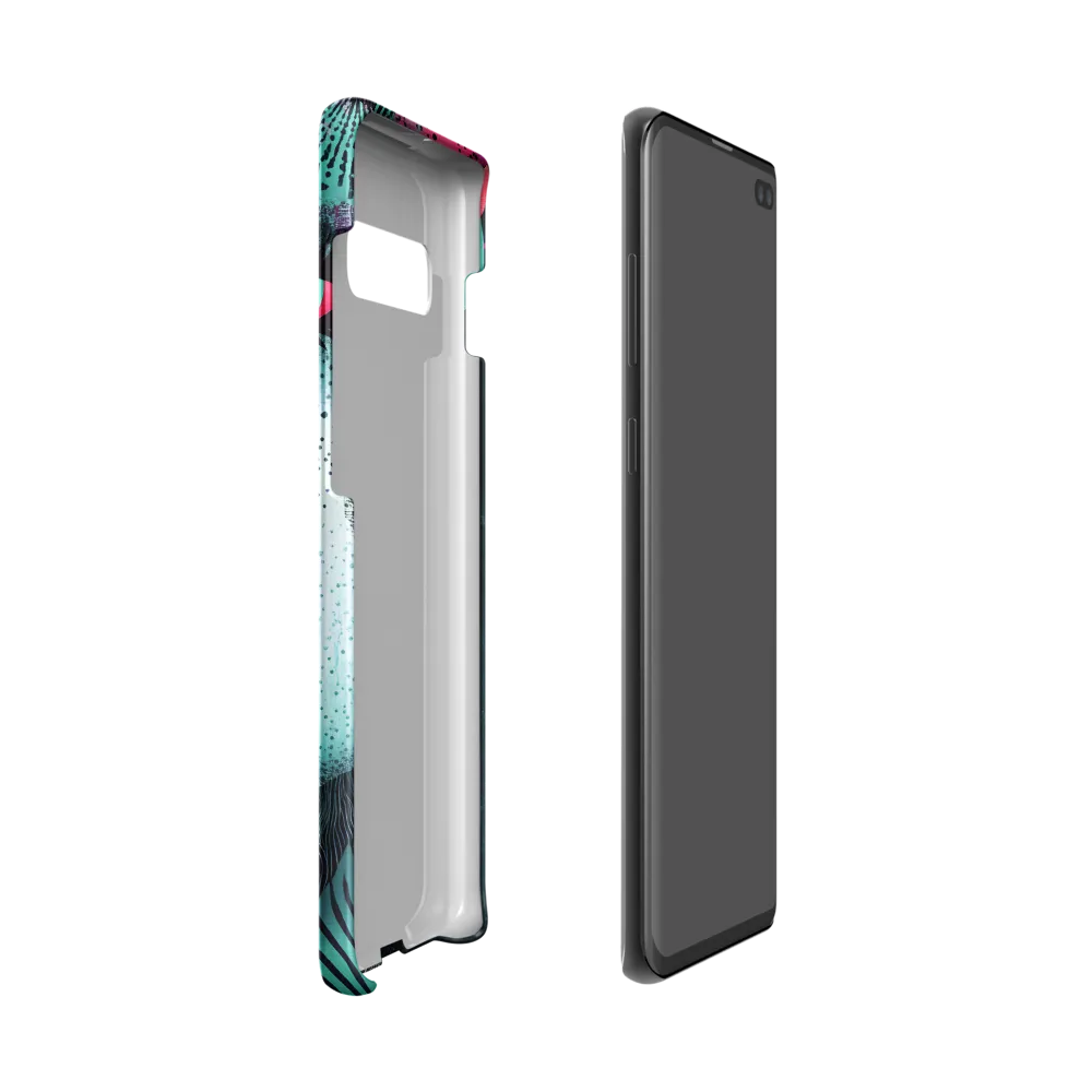 Mystical Beauty in Blue and Pink | Phone Case |  S10 | Snap Case | Matte