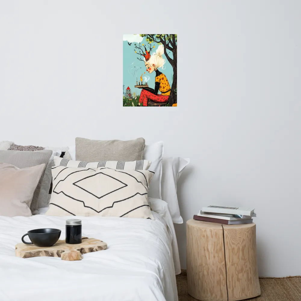 Whimsical Nature Girl | Poster | 18″×24″