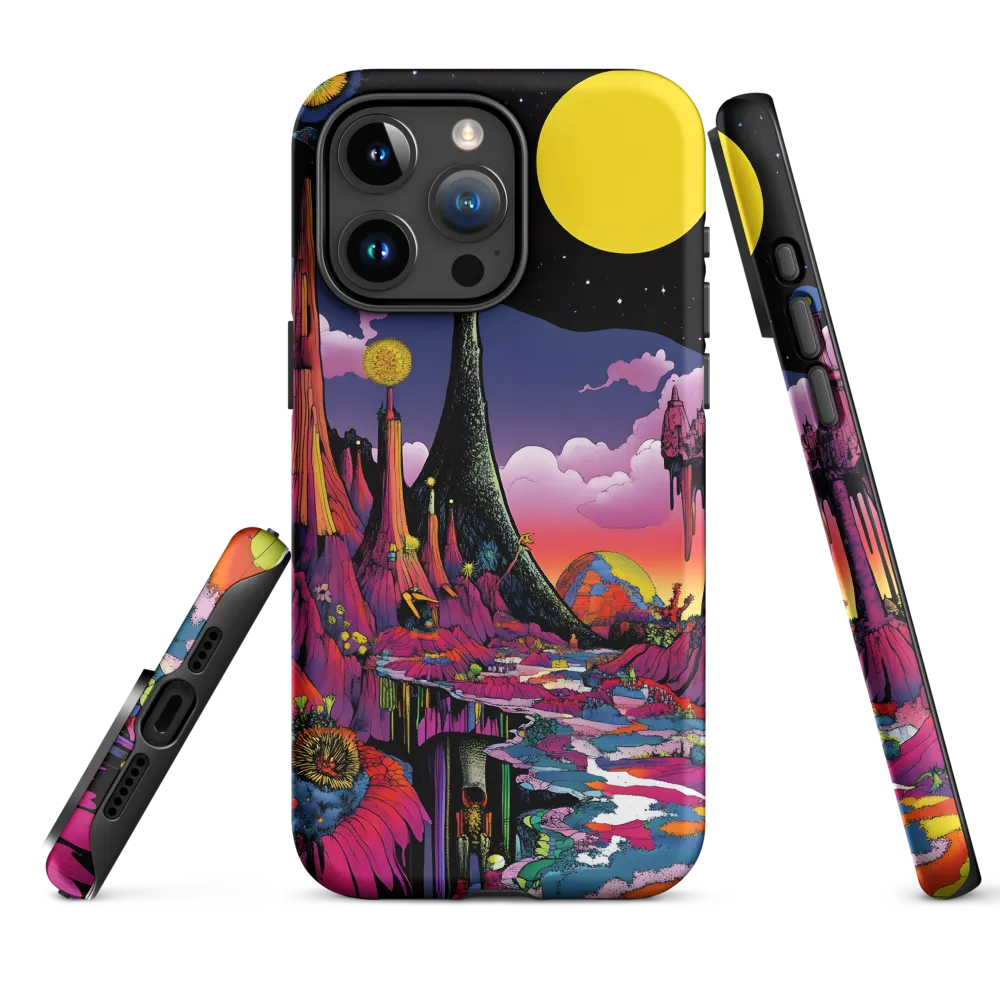 Celestial Dreams: A Journey Through an Alien Landscape | Phone Case |  15 Pro Max | Tough Case | Matte