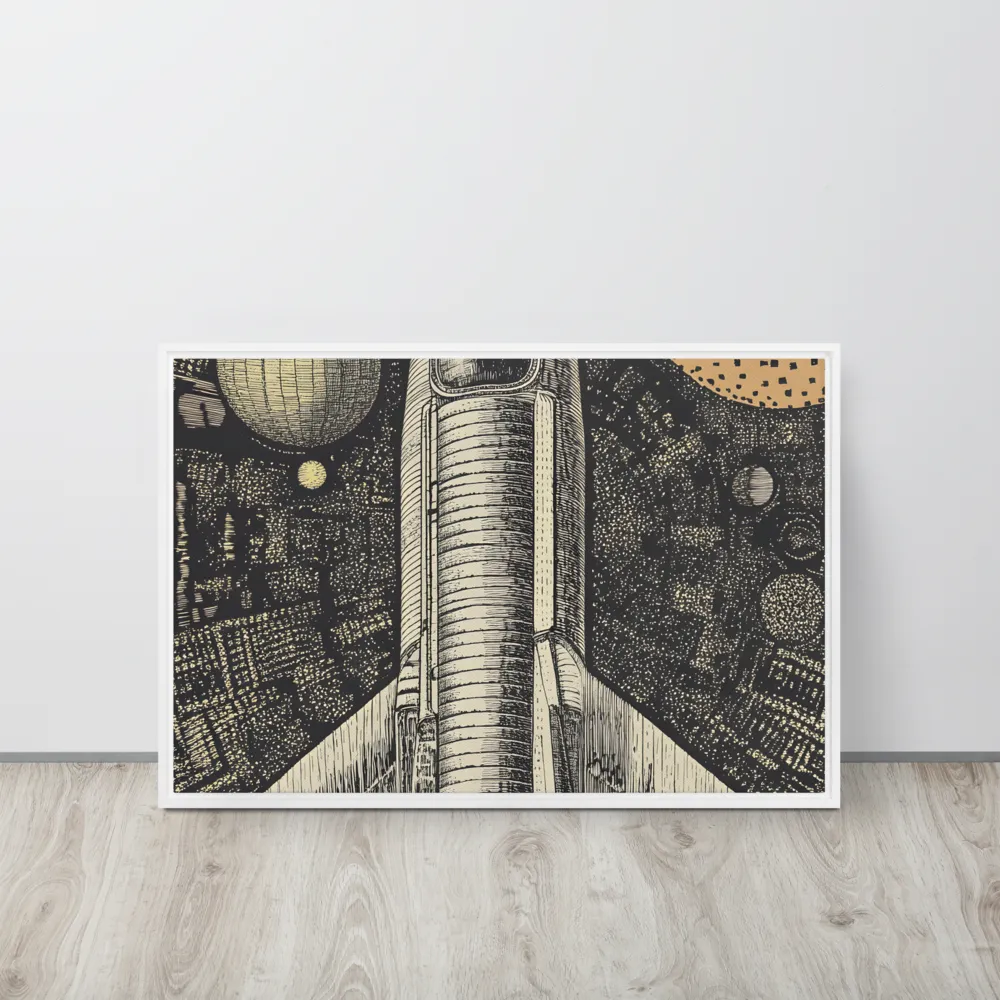 Voyage to the Unknown | Canvas with White Frame | 20″×30″