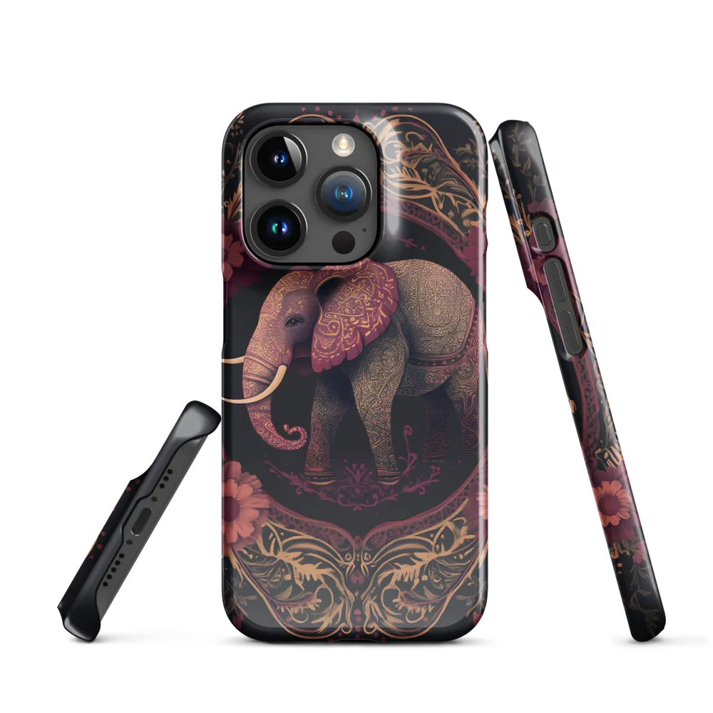Regal Reverie: The Ornate Elephant | Phone Case |  15 Pro | Snap Case | Glossy