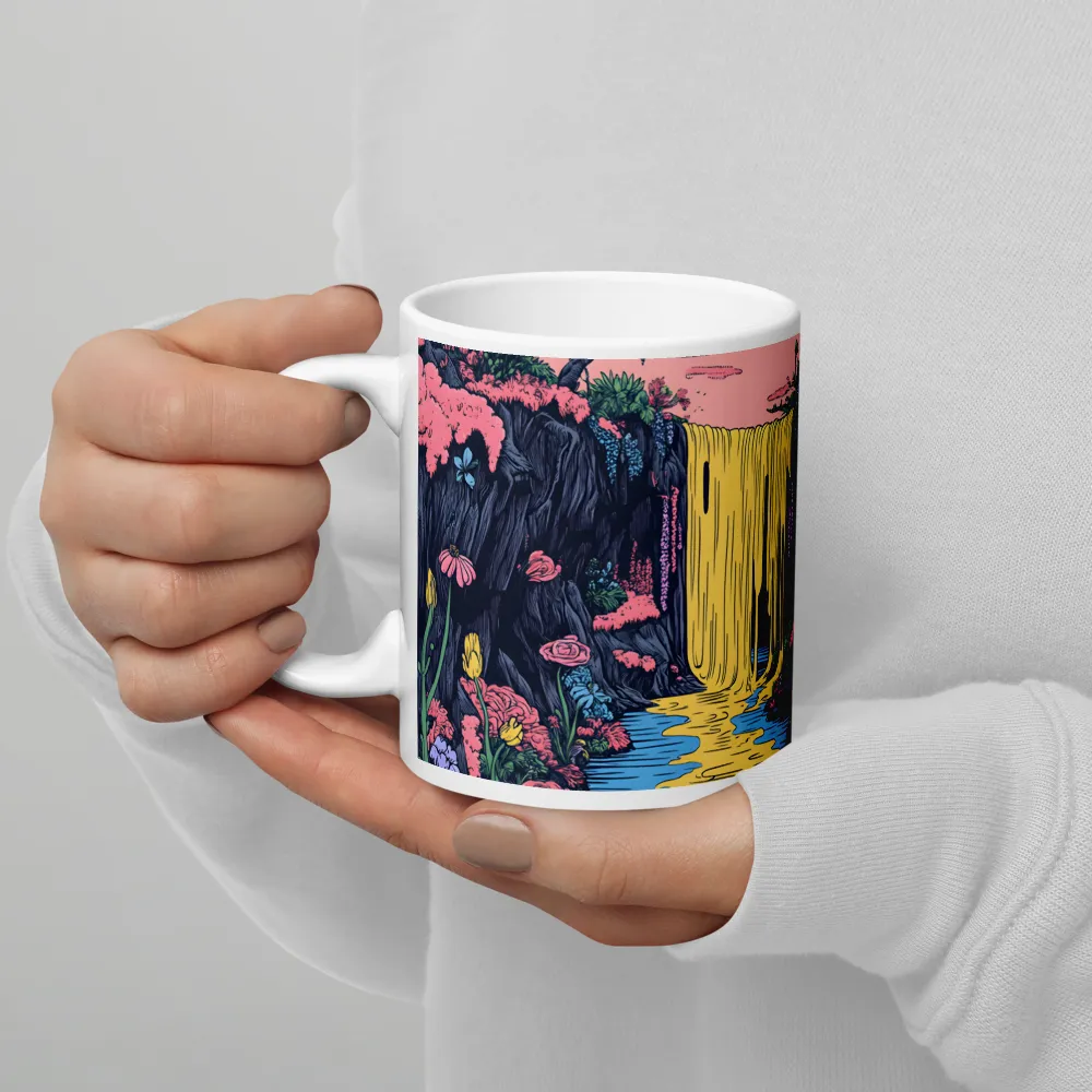 Ethereal Cascade of Blossoms | Mugs | Multiple Sizes & Colors