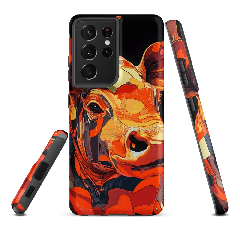 Modern Serenade: The Vibrant Cow