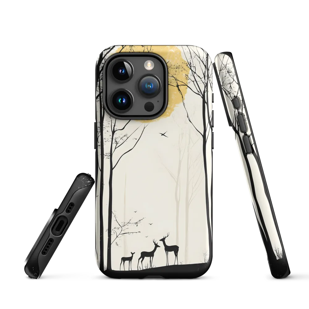 Silhouetted Serenity | Phone Case |  15 Pro | Tough Case | Matte