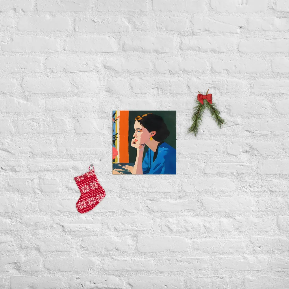 Pensive Profile 
 Poster | 12″x 12″