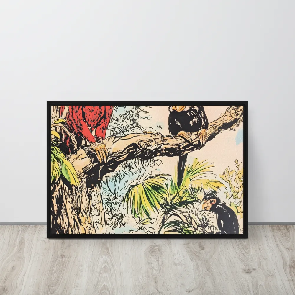 Jungle Harmony | Canvas with Black Frame | 20″×30″