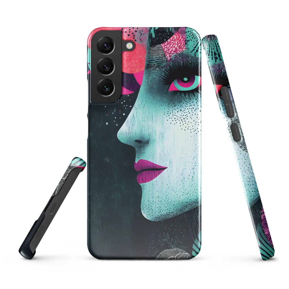 Mystical Beauty in Blue and Pink | Phone Case |  S22 Plus | Snap Case | Glossy