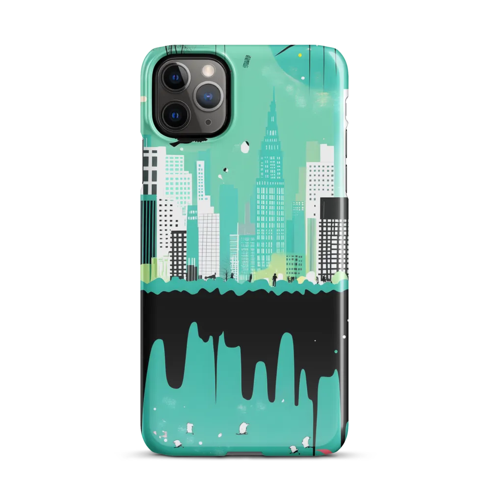 Urban Symphony: A Teal Tale | Phone Case |  11 Pro Max | Snap Case | Glossy