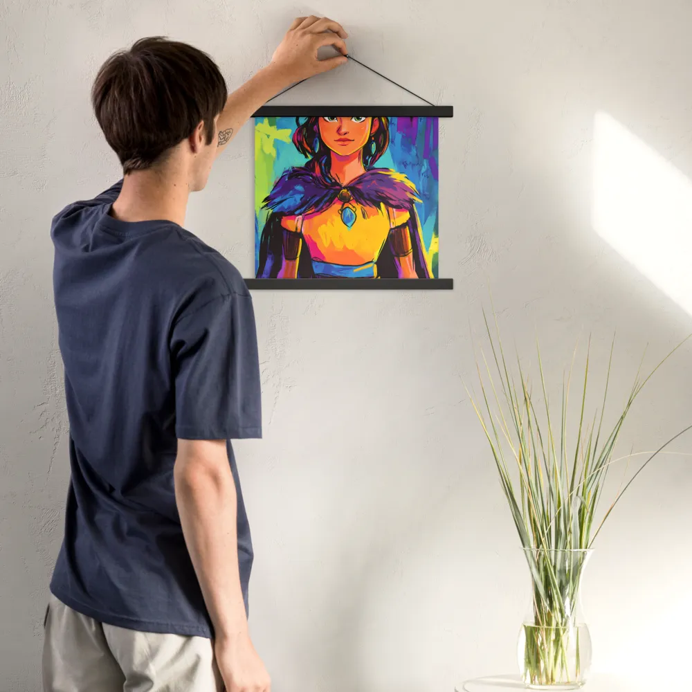 Guardian of Colors | Poster With Black Wood Hanger | 14″×14″