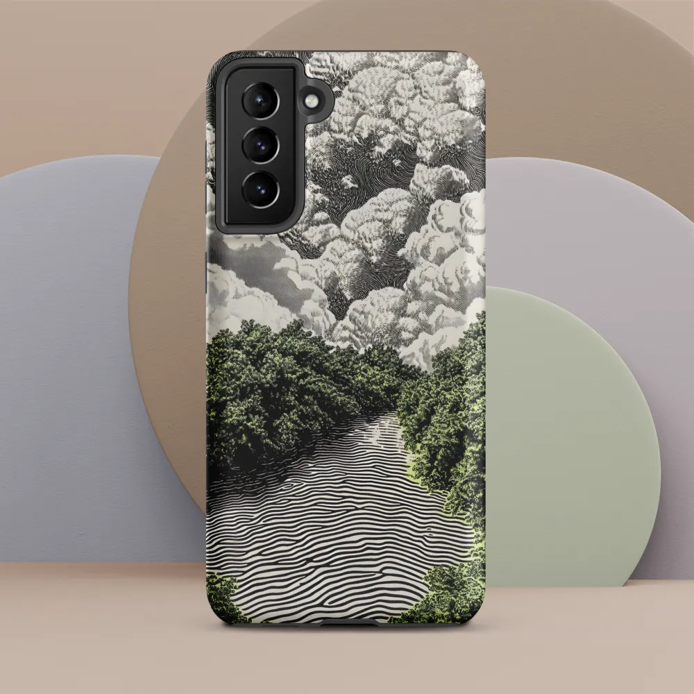 Waves of Serenity | Phone Case |  S21 Plus | Tough Case | Matte