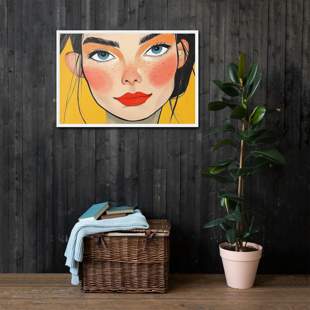 Joyful Radiance | Canvas with White Frame | 24″×36″