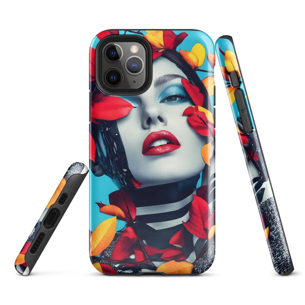 Futuristic Fusion: Nature Meets Technology | Phone Case |  11 Pro | Tough Case | Glossy
