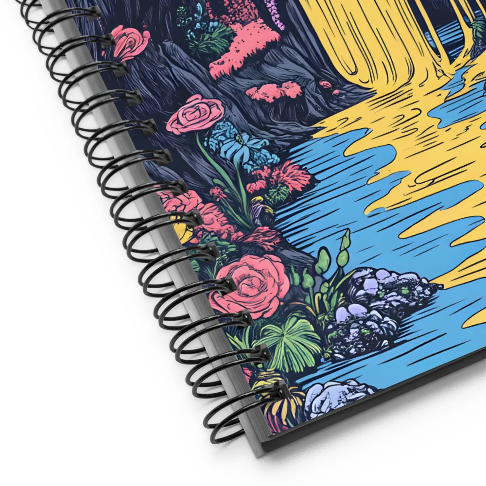 Ethereal Cascade of Blossoms | Spiral Notebook