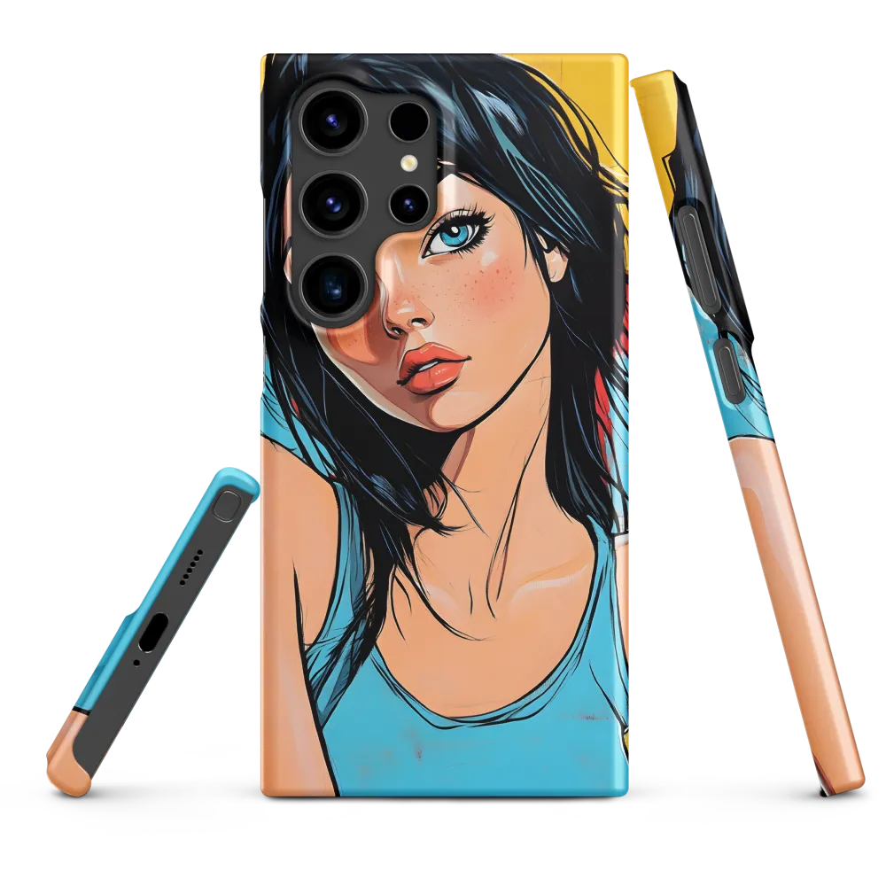 Vibrant Portrait of Modern Youth | Phone Case |  S24 Ultra | Snap Case | Matte