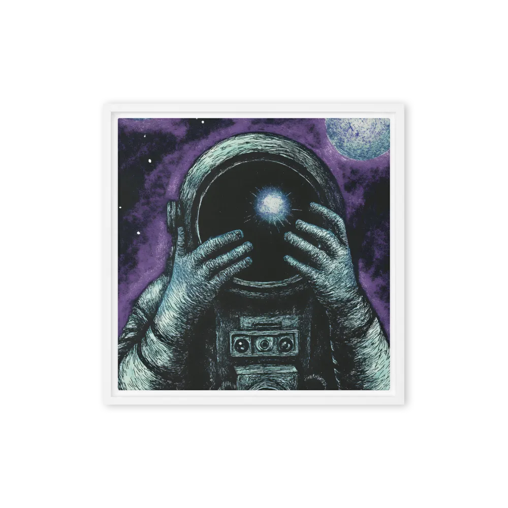 Beyond the Stars | Canvas with White Frame | 16″×16″