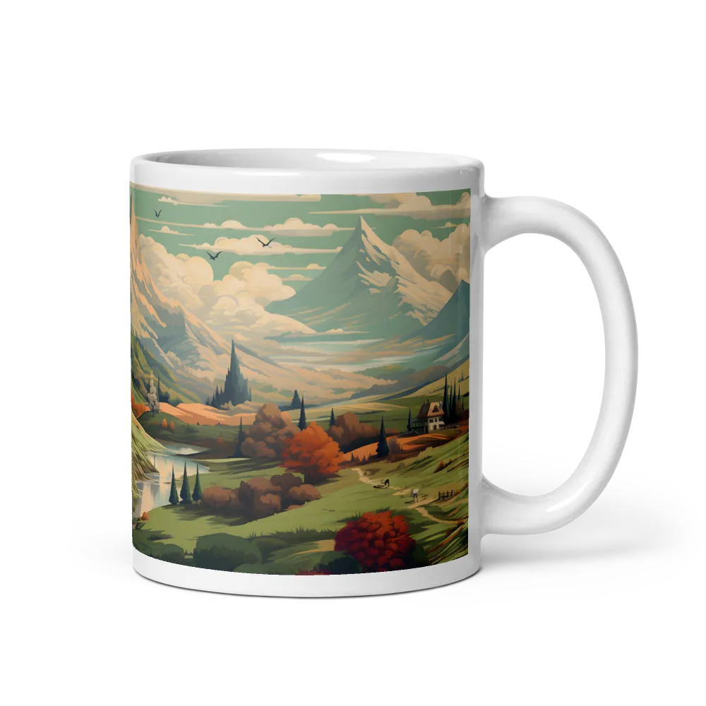 Whispers of Serenity | Mug with White inside | 11 oz