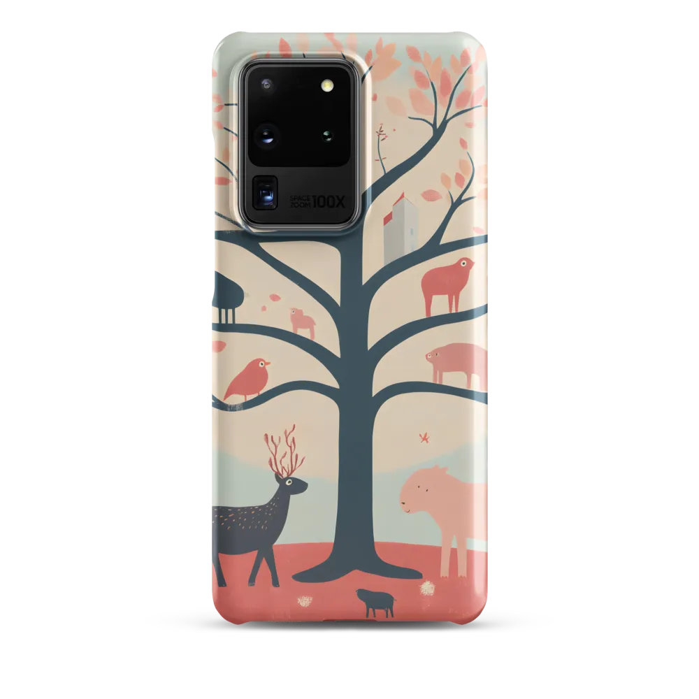 Whimsical Tree with Playful Creatures