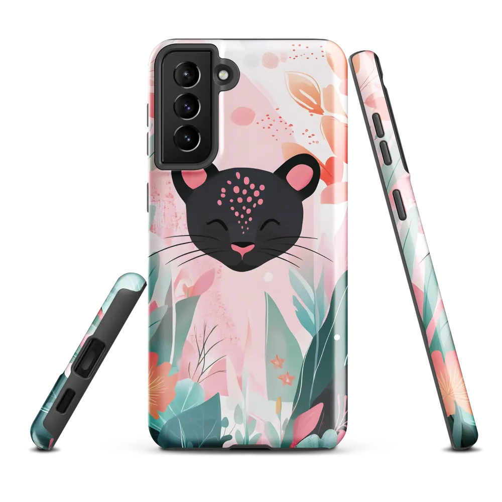 Whimsical Panther in Bloom