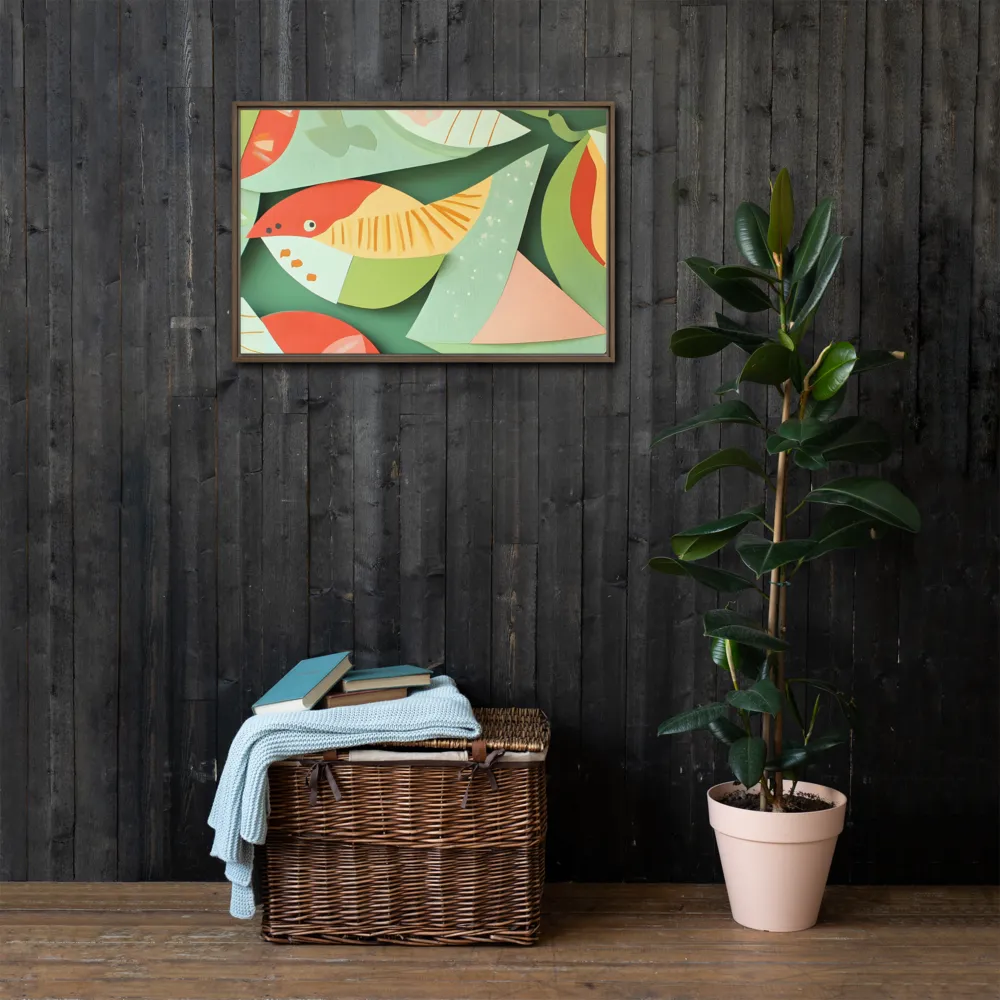 Nature's Palette | Canvas with Brown Frame | 20″×30″