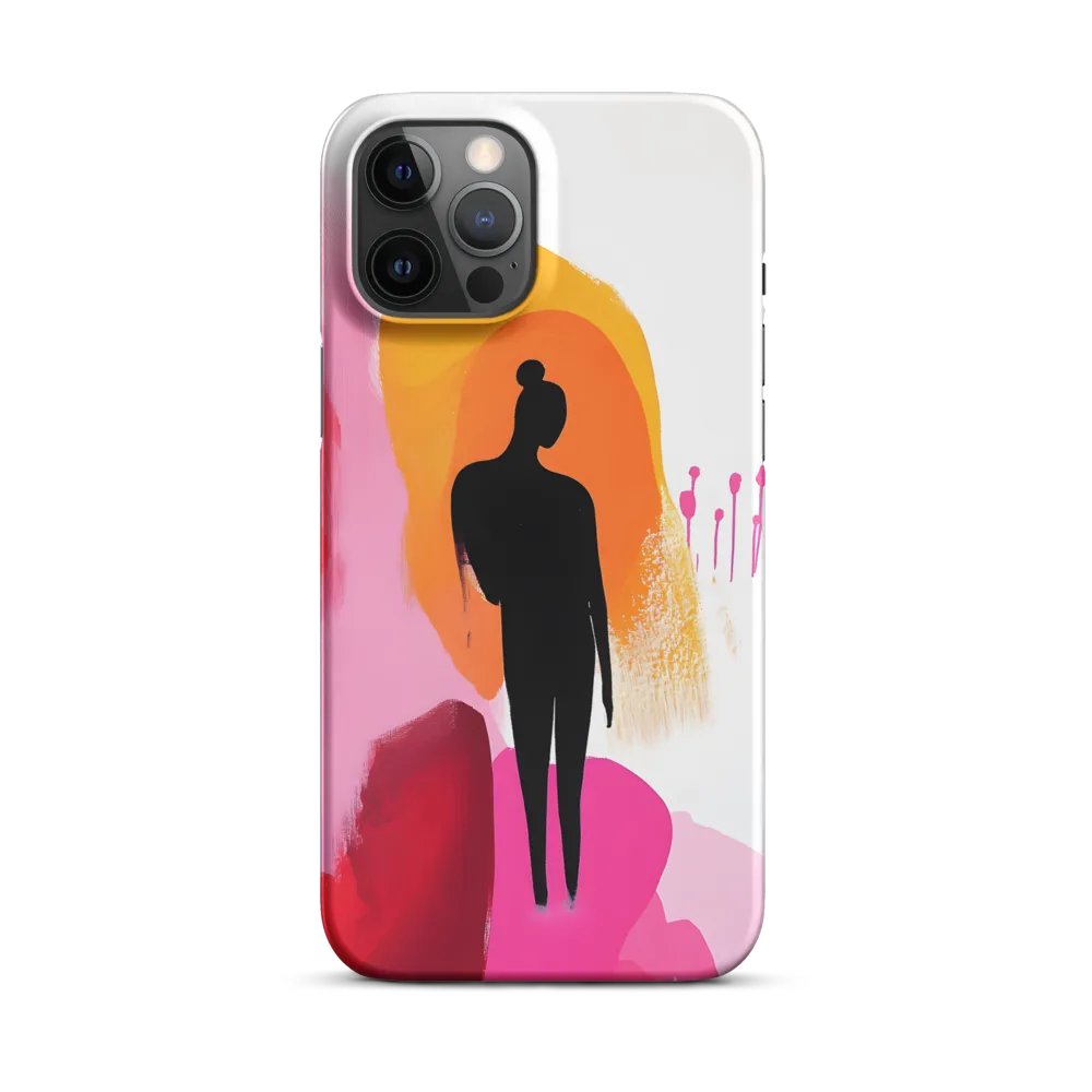 Silhouette in Colorful Abstraction