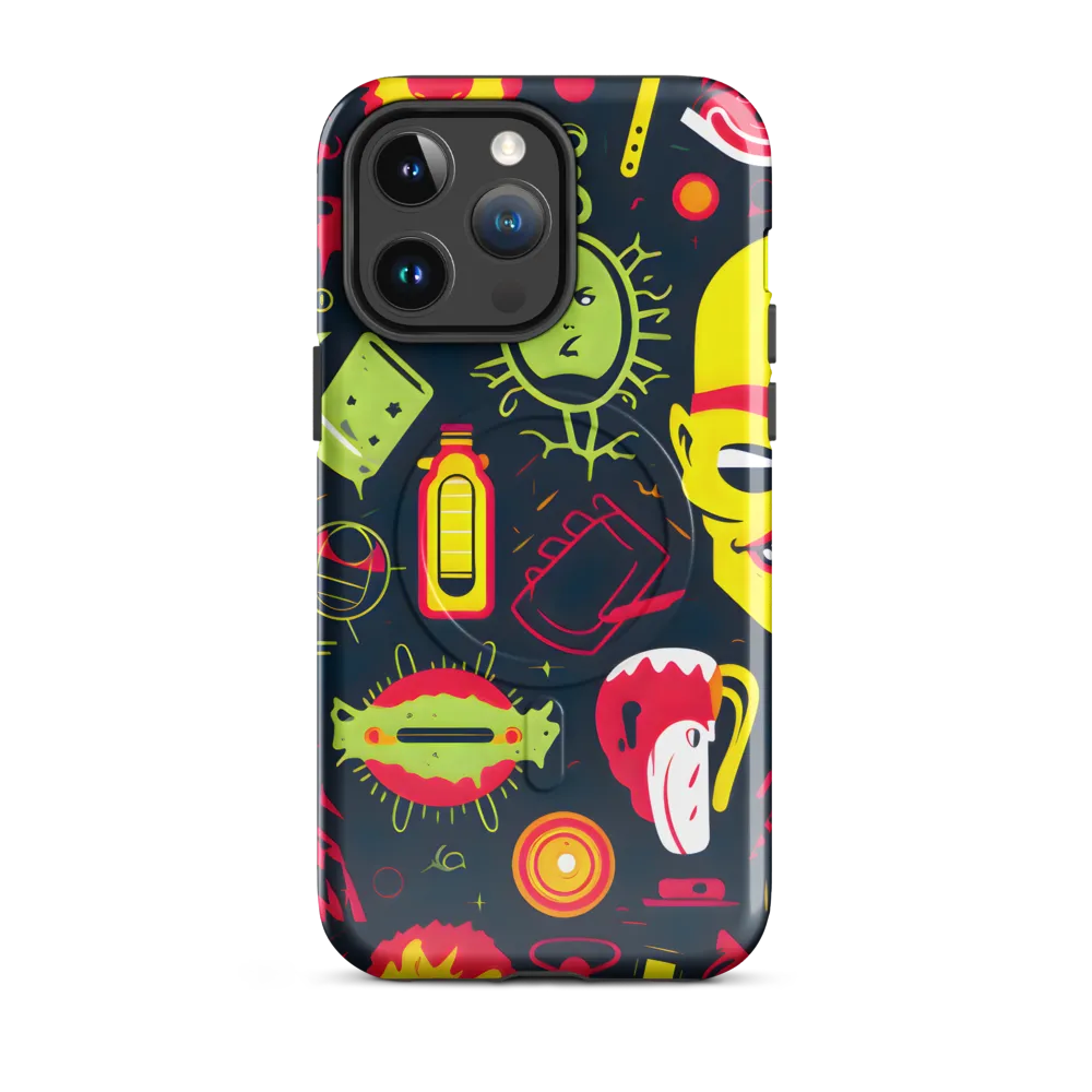 Neon Revelry: A Quirky Exploration of Modern Pop Art