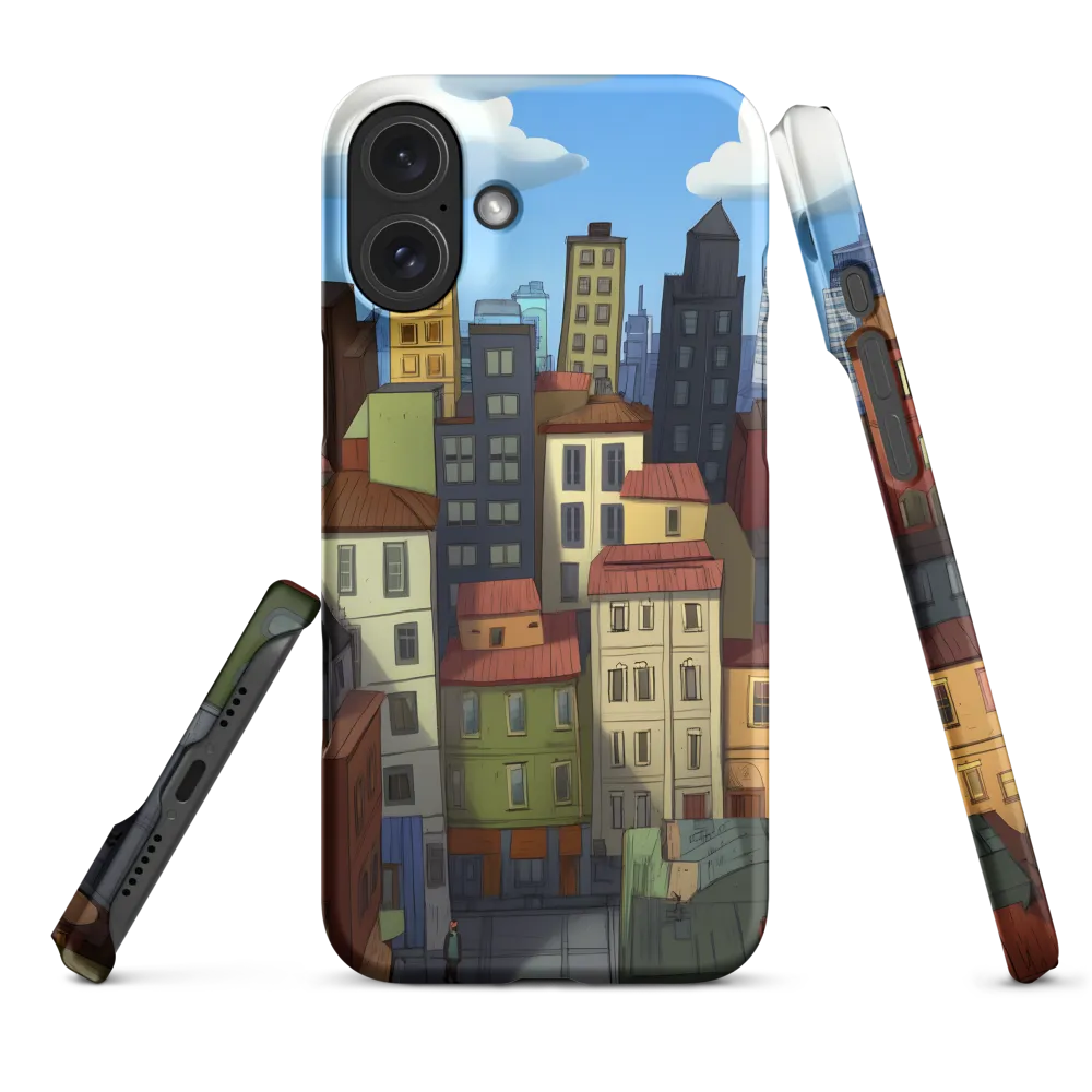 Urban Symphony: A Colorful Cityscape | Phone Case |  16 Plus | Snap Case | Matte