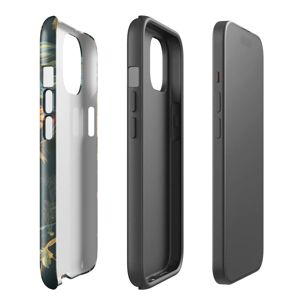 Whimsy in Flora: An Art Nouveau Journey | Phone Case |  15 | Tough Case | Glossy