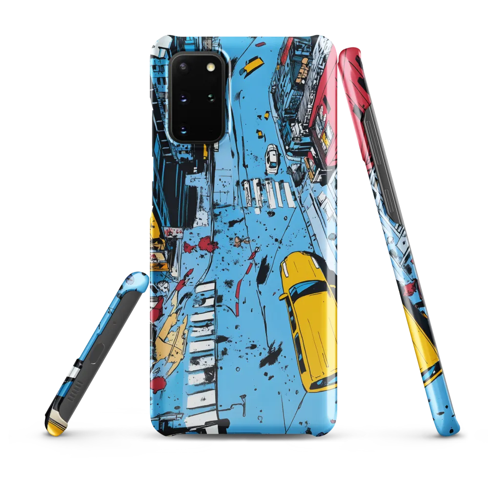 Urban Chaos: Aerial View of City Life | Phone Case |  S20 Plus | Snap Case | Glossy