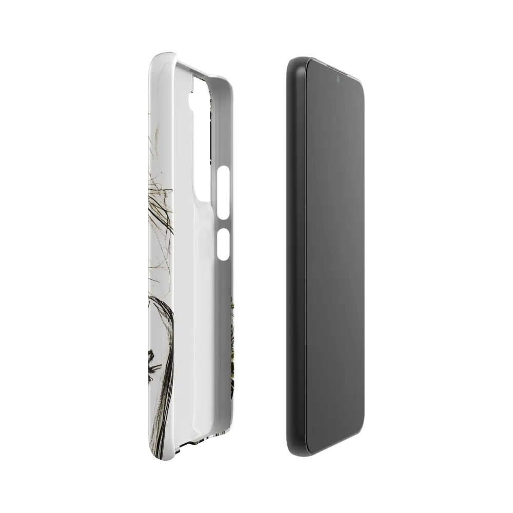 Elegance in Black and Red | Phone Case |  S22 | Snap Case | Matte