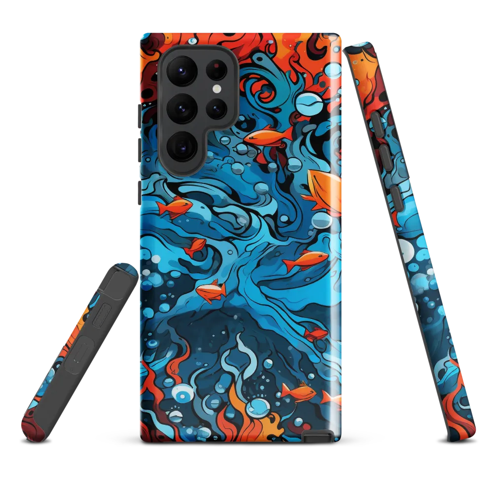 Fluid Harmony: Ocean and Flames
