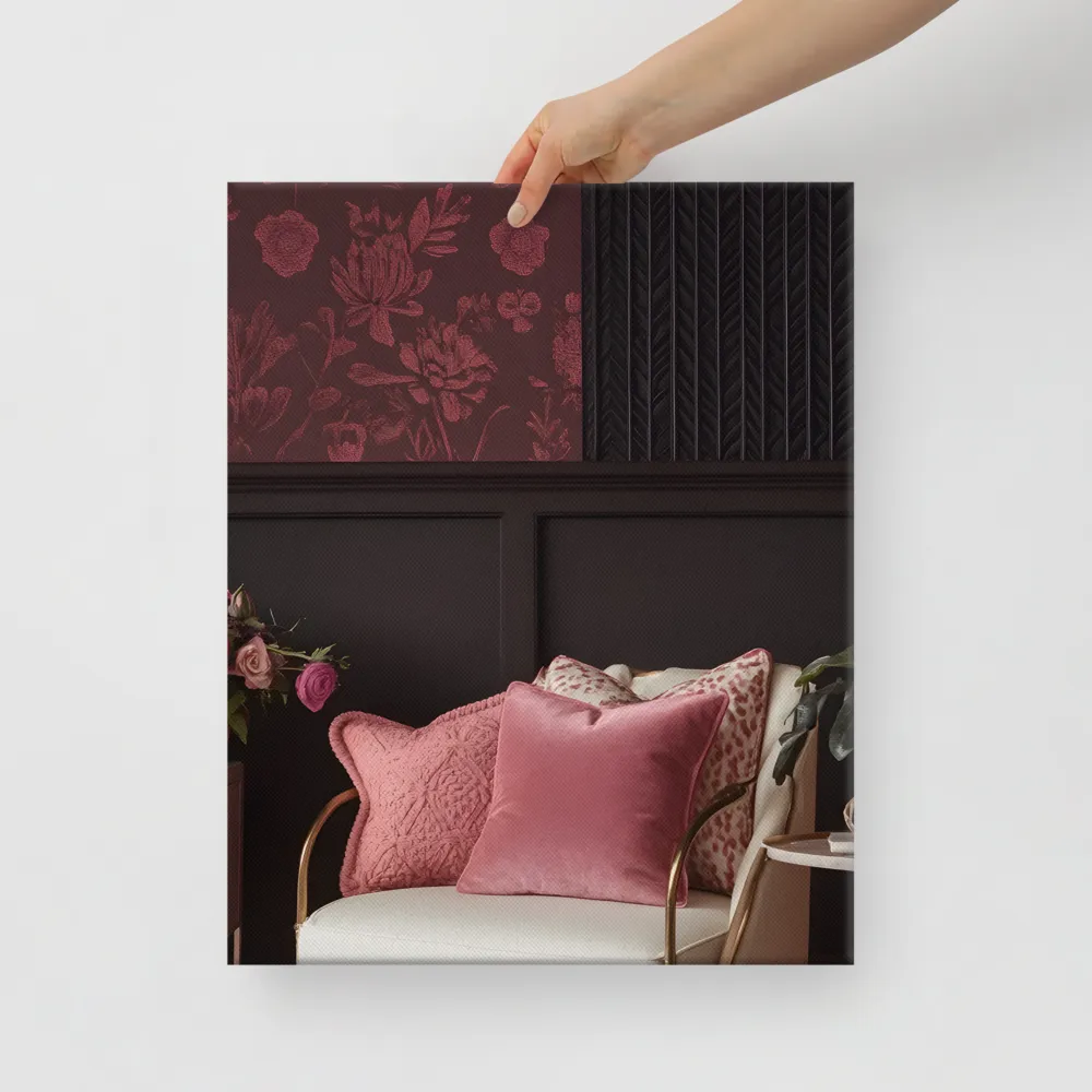 Elegance in Contrast: A Modern Interior Design | Canvas | 16″×20″