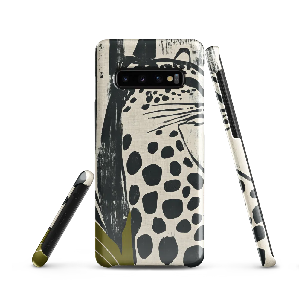 Leopard in Silhouette: A Modern Appeal | Phone Case |  S10 | Snap Case | Glossy