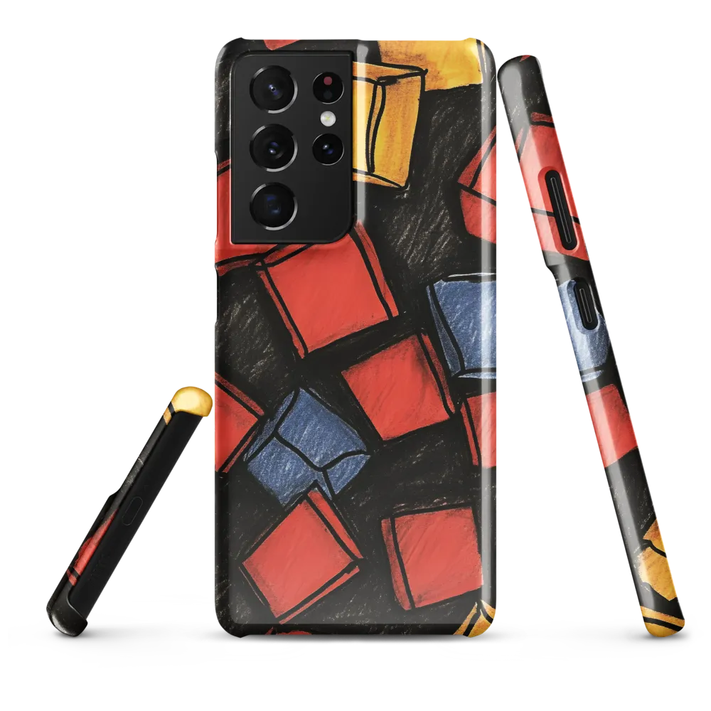Vibrant Geometry in Motion | Phone Case |  S21 Ultra | Snap Case | Glossy