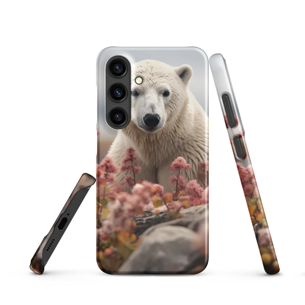 Curiosity Among Blooms: The Polar Bear