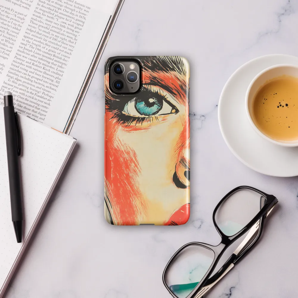 Intense Gaze: A Pop Art Portrait | Phone Case |  11 Pro Max | Snap Case | Glossy