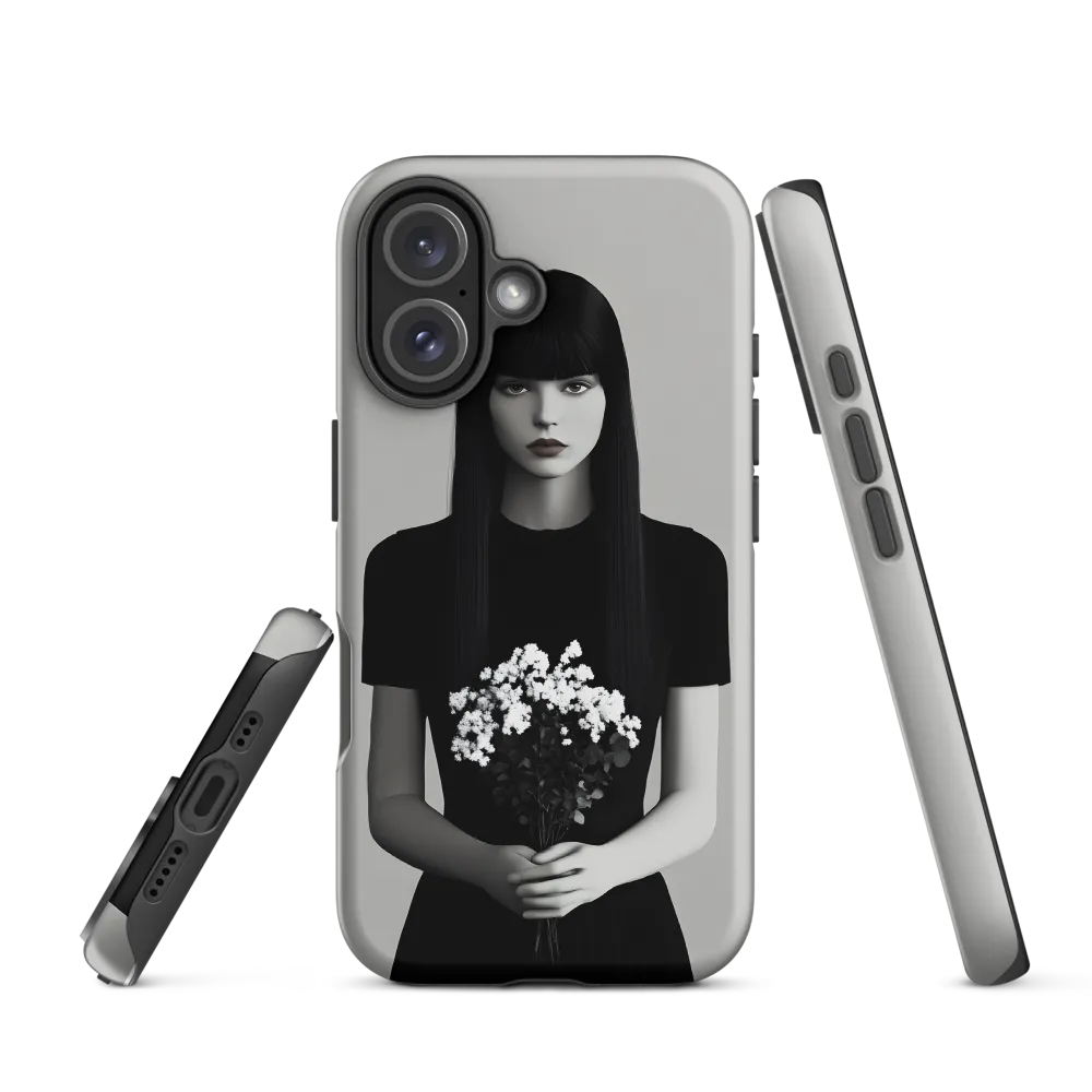 Monochrome Serenity | Phone Case |  16 | Tough Case | Matte