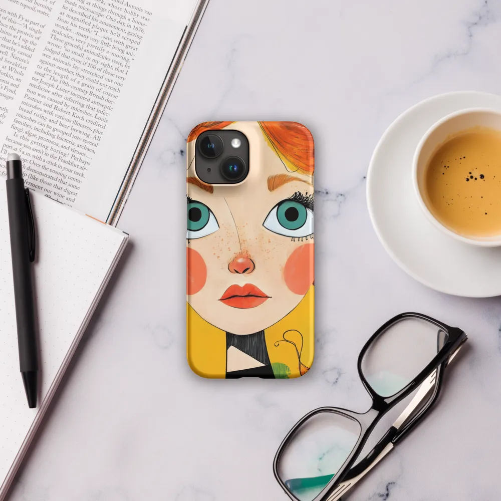 Whimsical Portrait of a Girl | Phone Case |  15 | Snap Case | Matte