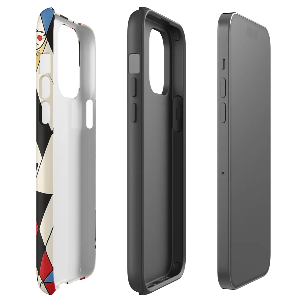 Dynamic Geometric Symphony | Phone Case |  14 Pro Max | Tough Case | Matte