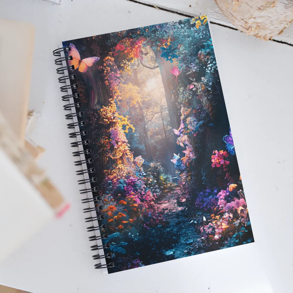 Enchanted Butterfly Forest | Spiral Notebook