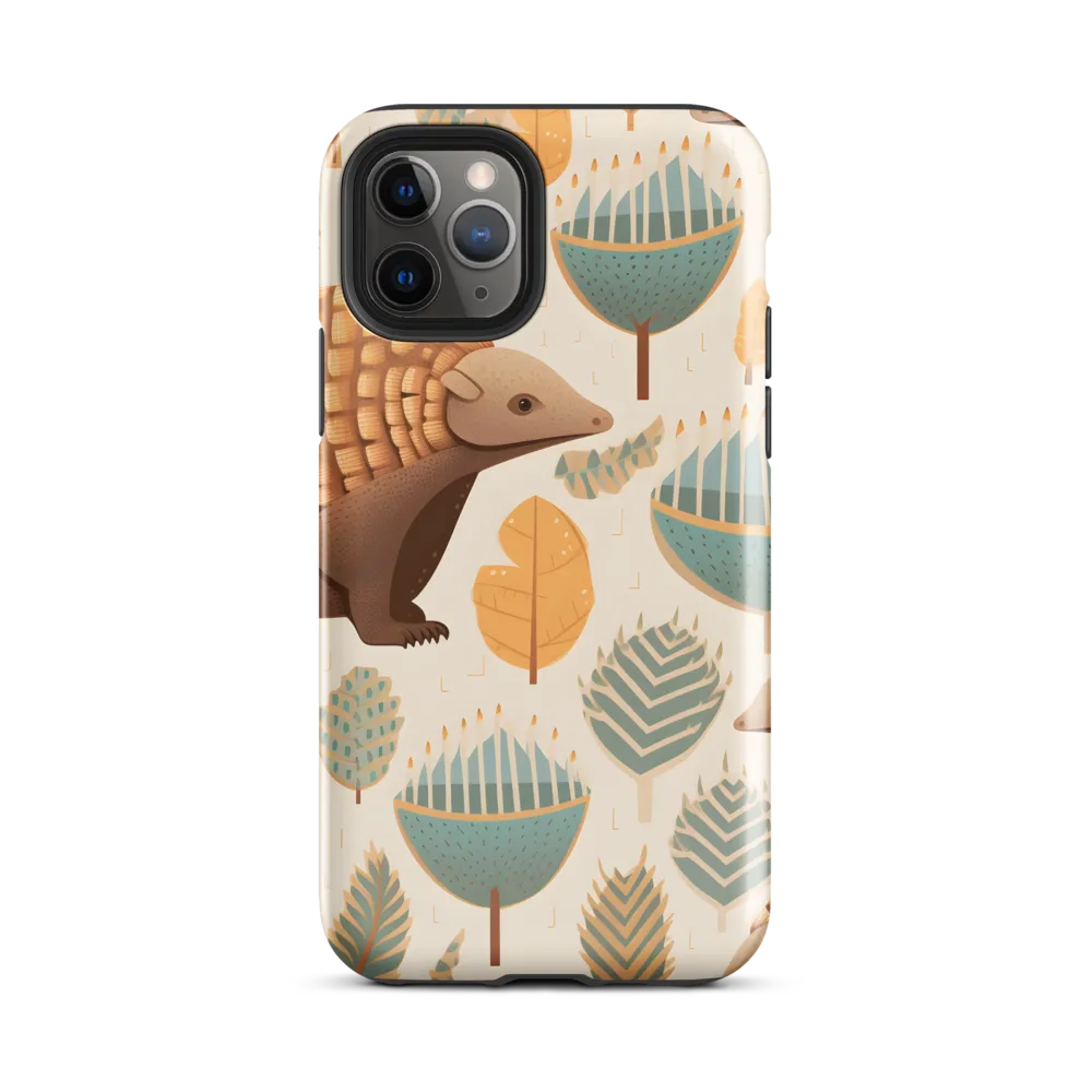Pangolins in a Whimsical Habitat | Phone Case |  11 Pro | Tough Case | Glossy