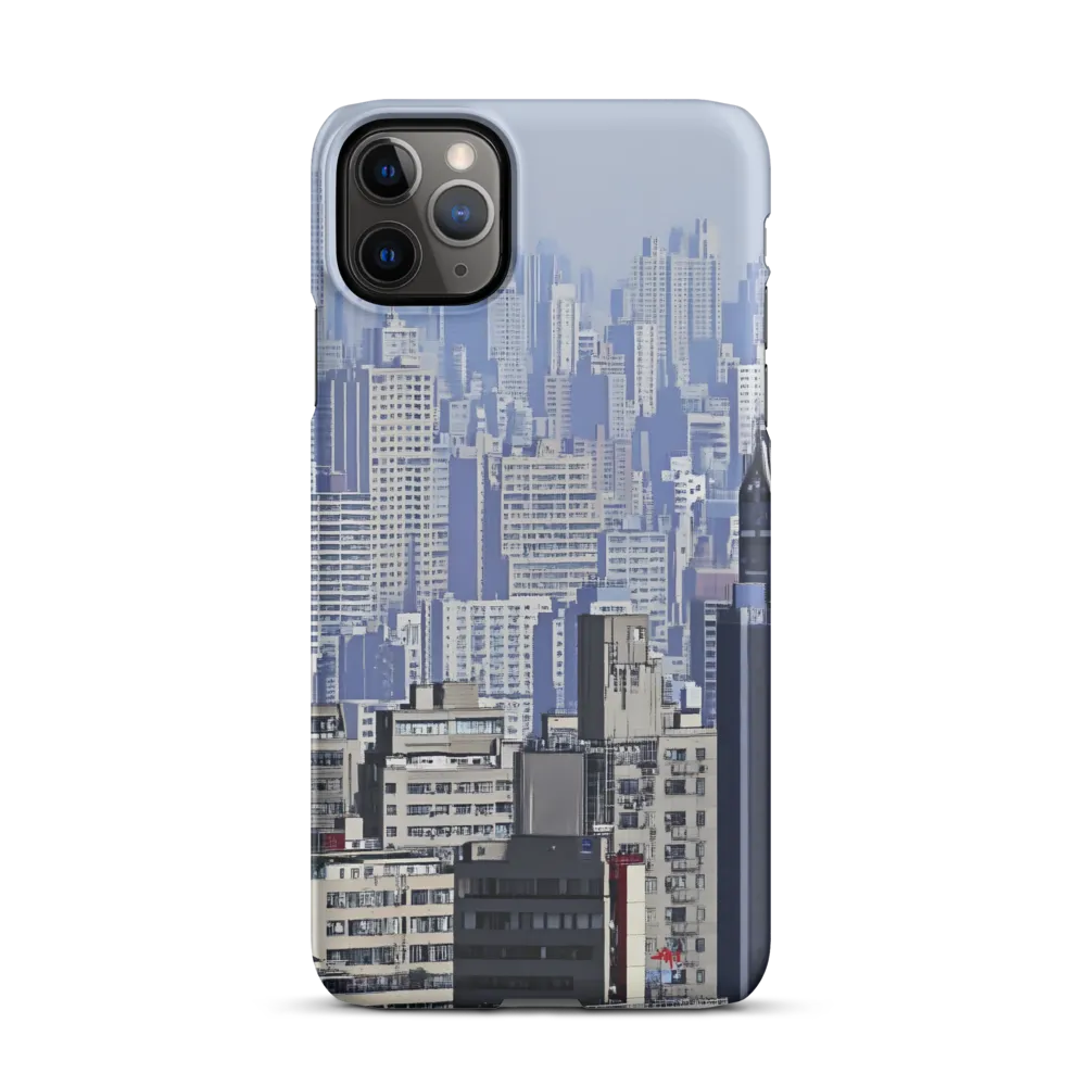 Urban Symphony: A Cityscape in Blues and Grays