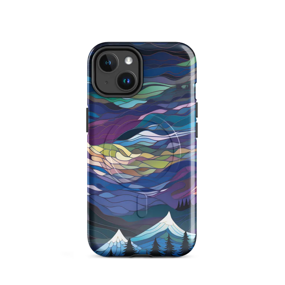 Twilight Peaks: An Abstract Mountain Landscape